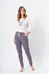 M-Max blouse and long-legged pants womens pajamas  Adomoo